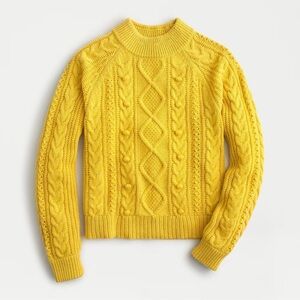 J. Crew Pom-pom Cable-knit Sweater Size Small NWT